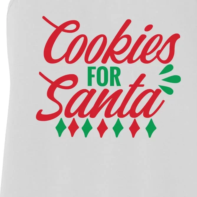 Cookies For Santa Women's Racerback Tank