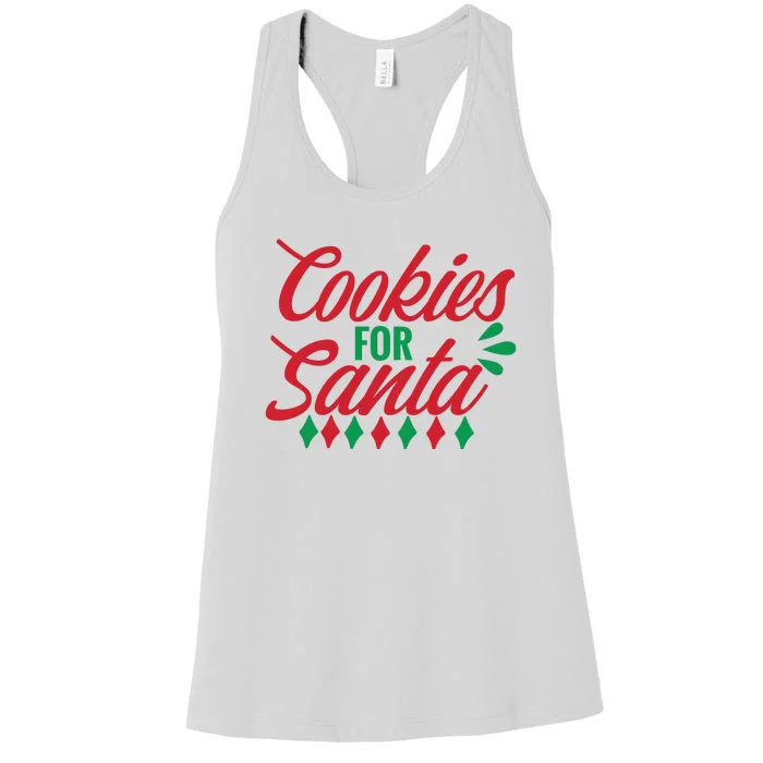 Cookies For Santa Women's Racerback Tank