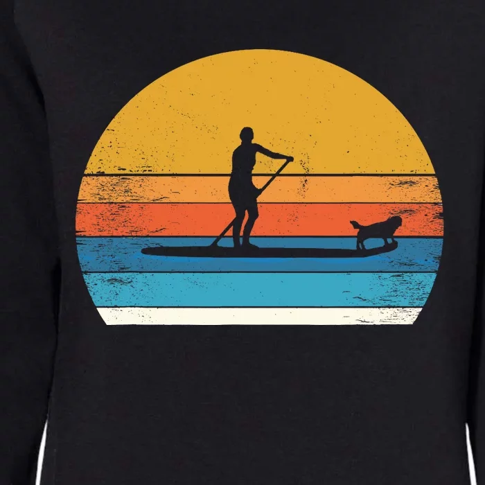 Cool Funny Stand Up Paddle Board Dog SUP Paddling Boarding Womens California Wash Sweatshirt