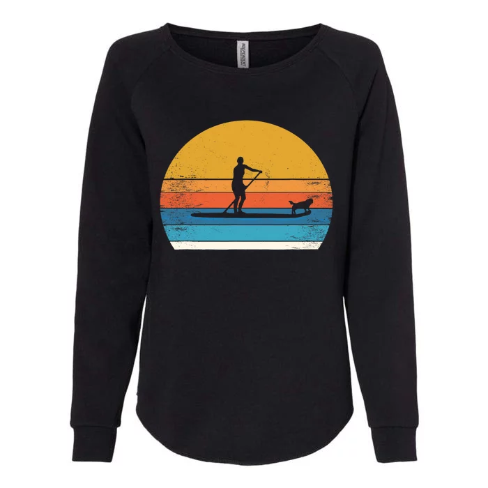 Cool Funny Stand Up Paddle Board Dog SUP Paddling Boarding Womens California Wash Sweatshirt