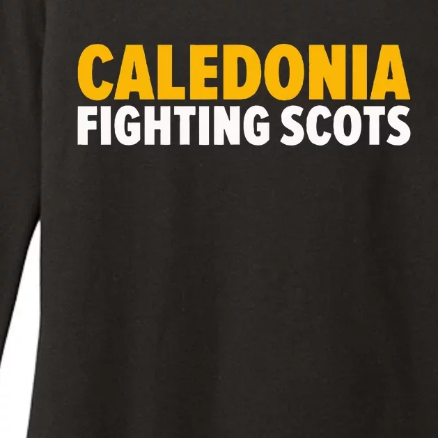 Caledonia Fighting Scots Bold Womens CVC Long Sleeve Shirt