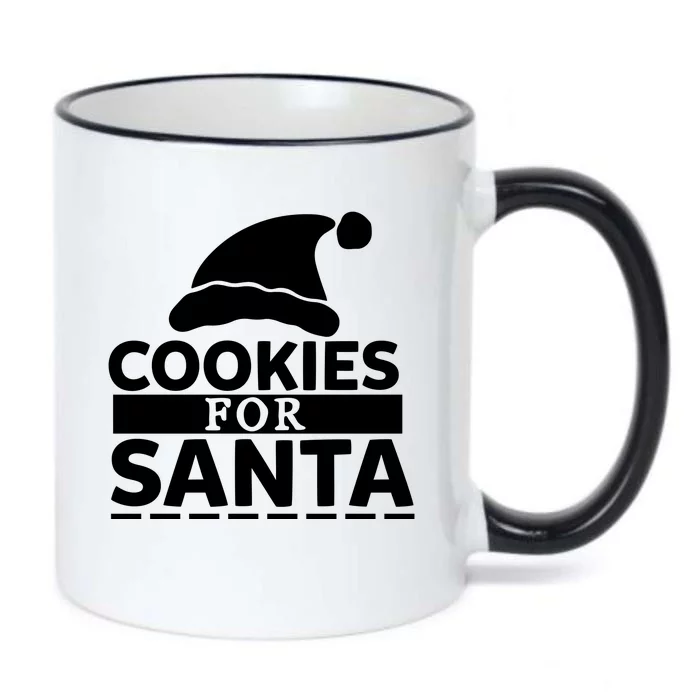 Cookies For Santa Black Color Changing Mug