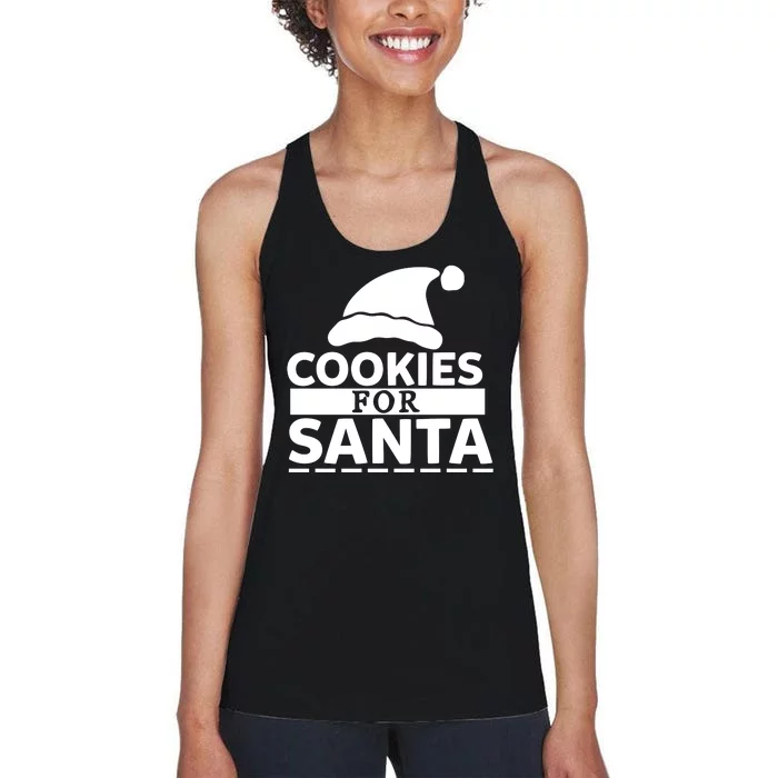 Cookies For Santa Women's Racerback Tank