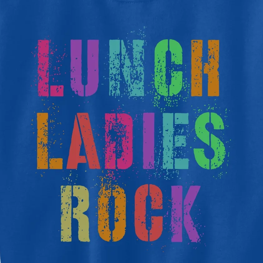 Cool Food Service Squad School Lunch Ladies Rock Office Crew Cute Gift Kids Sweatshirt