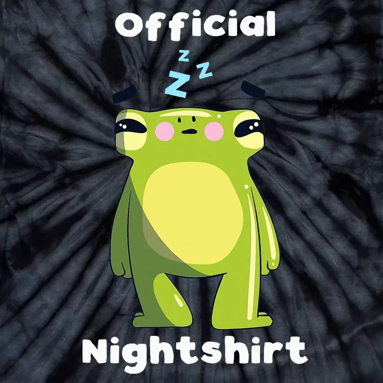 Cute Frog Sleepshirt Nightwear Night Sleep Pajama Tie-Dye T-Shirt