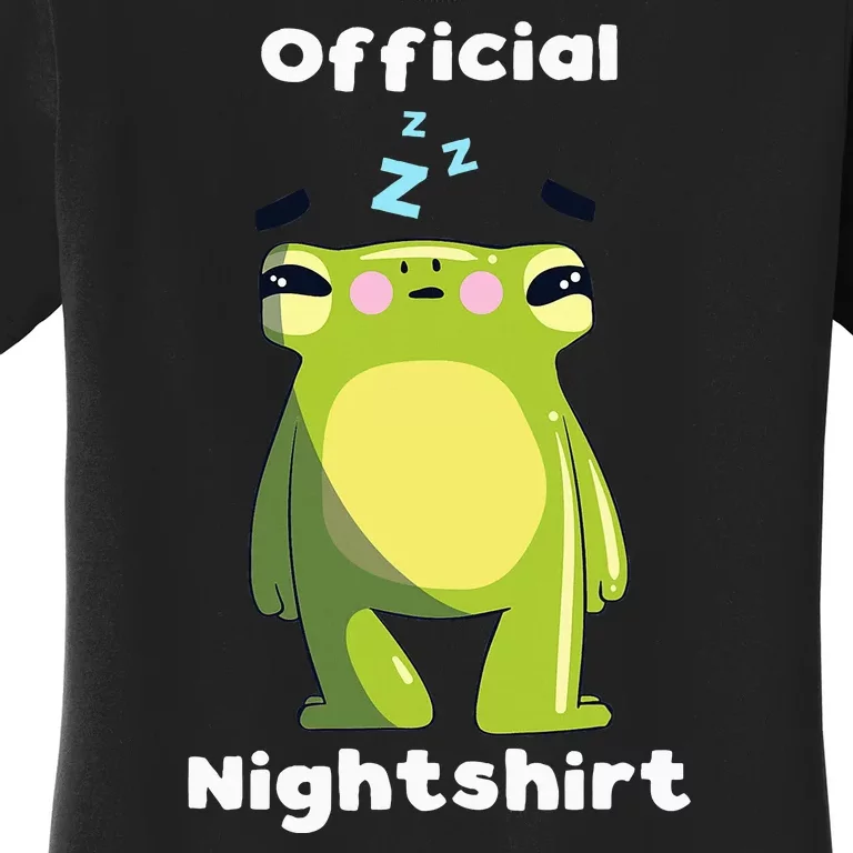 Cute Frog Sleepshirt Nightwear Night Sleep Pajama Women's T-Shirt