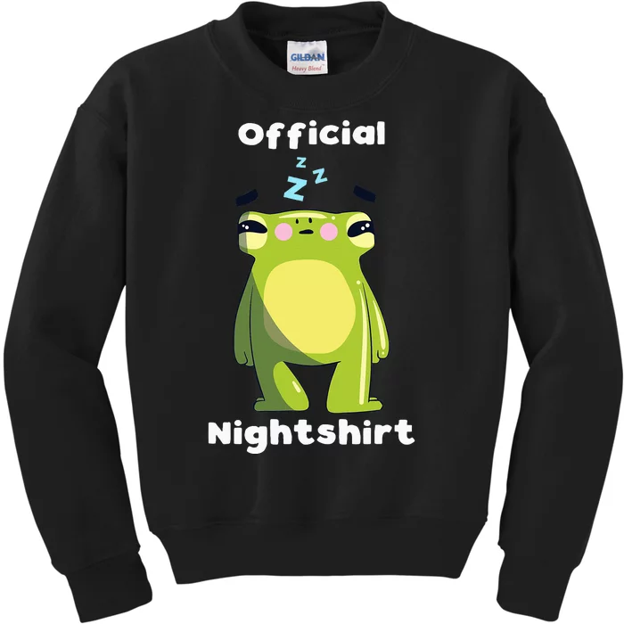 Cute Frog Sleepshirt Nightwear Night Sleep Pajama Kids Sweatshirt