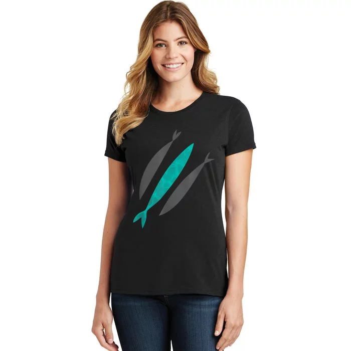 Chosen Fish Swim Against The Current X Bible Women's T-Shirt