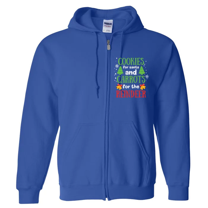 Cookies For Santa And Carrots For The Reindeer Gift Full Zip Hoodie