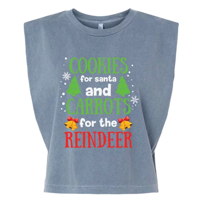 Cookies For Santa And Carrots For The Reindeer Gift Garment-Dyed Women's Muscle Tee