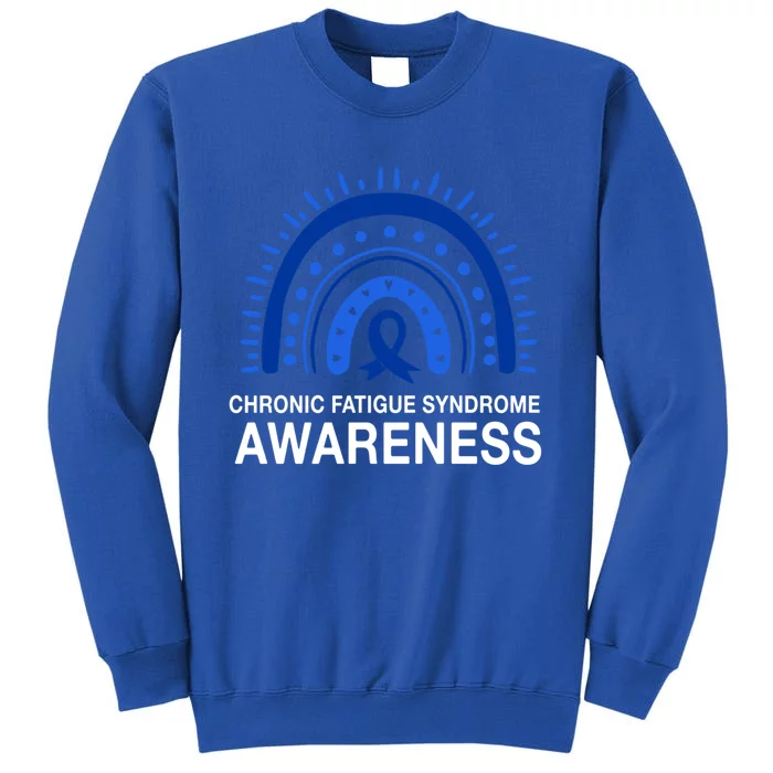 Chronic Fatigue Syndrome Awareness Boho Rainbow Cfs Support Funny Gift Sweatshirt