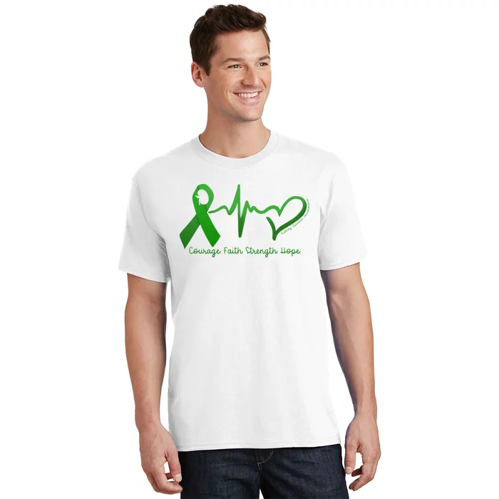 Courage Faith Strength Hope Kidney Disease Awareness T-Shirt