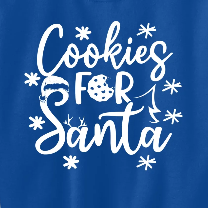 Cookies For Santa Christmas Joy Santa Claus Cookie Eater Funny Gift Kids Sweatshirt