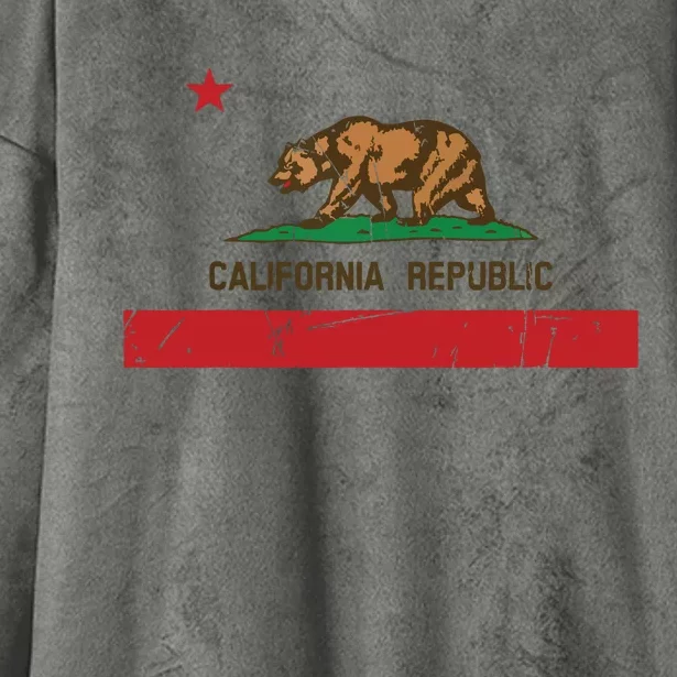 California Flag State Souvenir Hooded Wearable Blanket