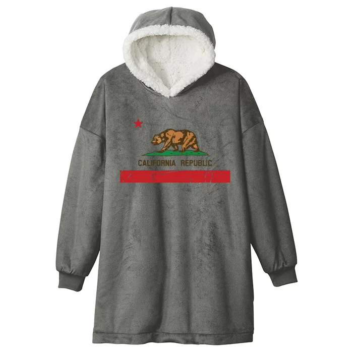 California Flag State Souvenir Hooded Wearable Blanket