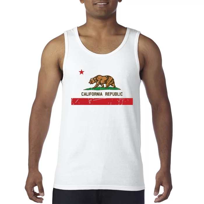 California Flag State Souvenir Tank Top