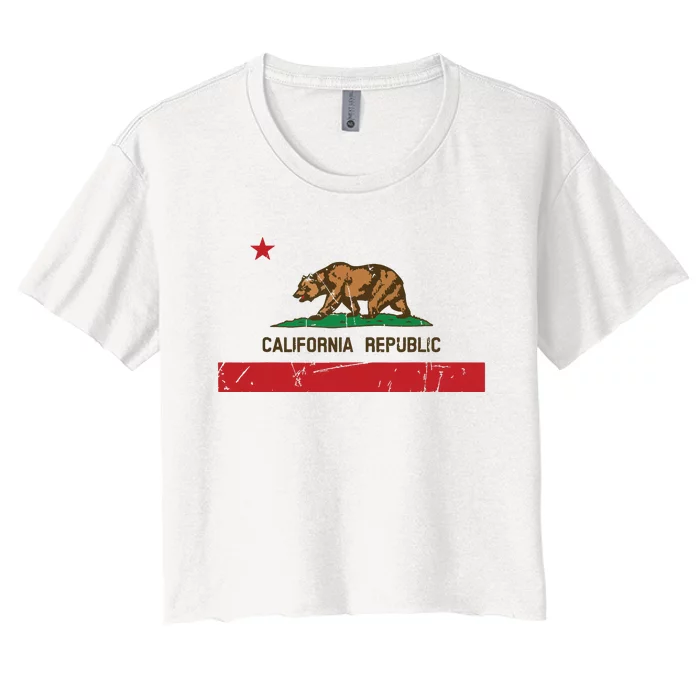 California Flag State Souvenir Women's Crop Top Tee