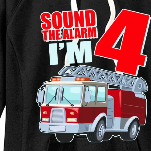 Cute Funny Sound The Alarm I'm 4 Four Women's Fleece Hoodie