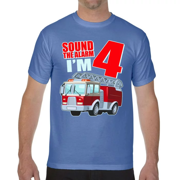 Cute Funny Sound The Alarm I'm 4 Four Comfort Colors T-Shirt