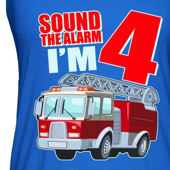 Cute Funny Sound The Alarm I'm 4 Four Ladies Essential Flowy Tank