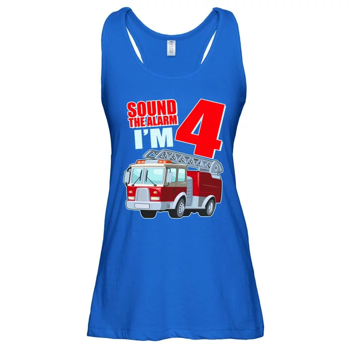 Cute Funny Sound The Alarm I'm 4 Four Ladies Essential Flowy Tank