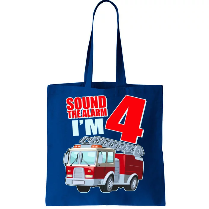 Cute Funny Sound The Alarm I'm 4 Four Tote Bag