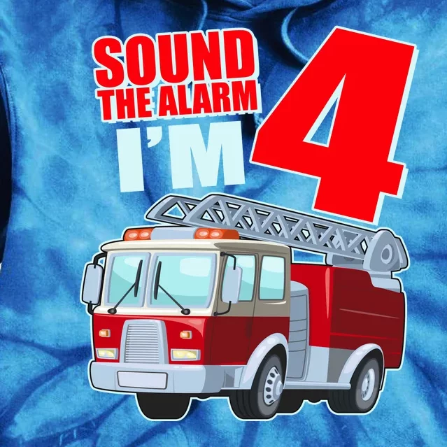 Cute Funny Sound The Alarm I'm 4 Four Tie Dye Hoodie