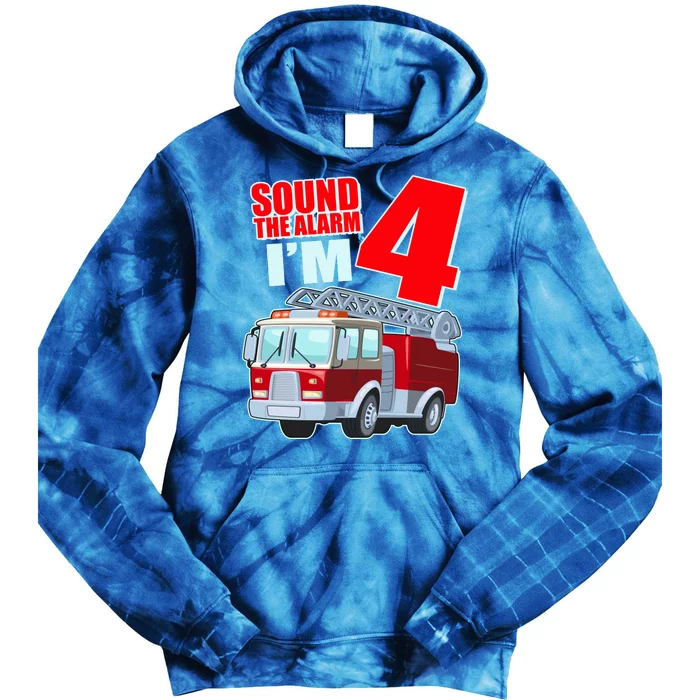 Cute Funny Sound The Alarm I'm 4 Four Tie Dye Hoodie