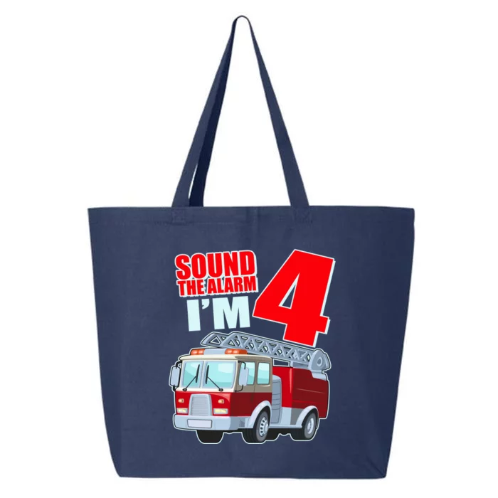 Cute Funny Sound The Alarm I'm 4 Four 25L Jumbo Tote