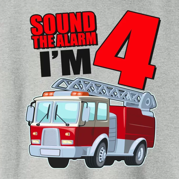 Cute Funny Sound The Alarm I'm 4 Four Women's Crop Top Tee