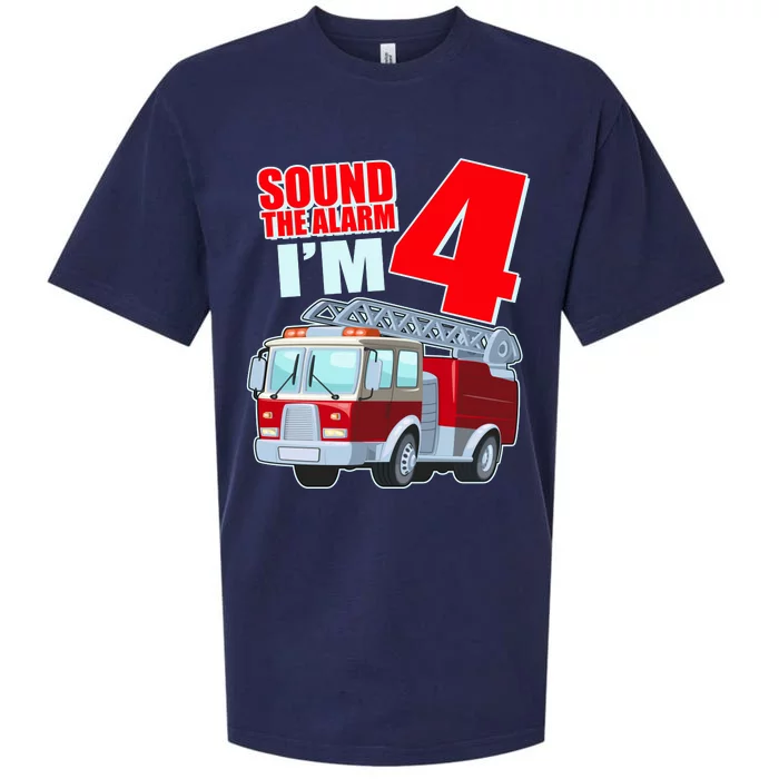 Cute Funny Sound The Alarm I'm 4 Four Sueded Cloud Jersey T-Shirt