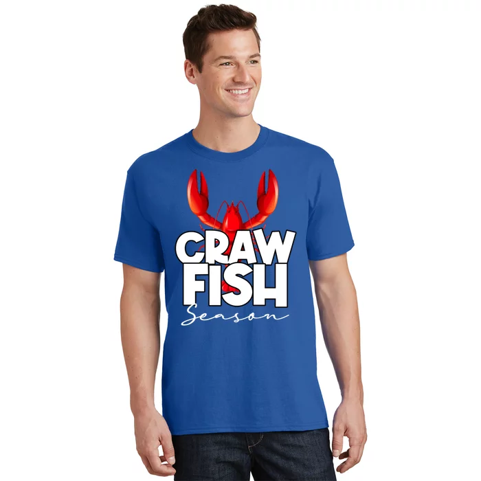 Craw Fish Season Mardi Gras Crawfish Boil Lobster Gift T-Shirt