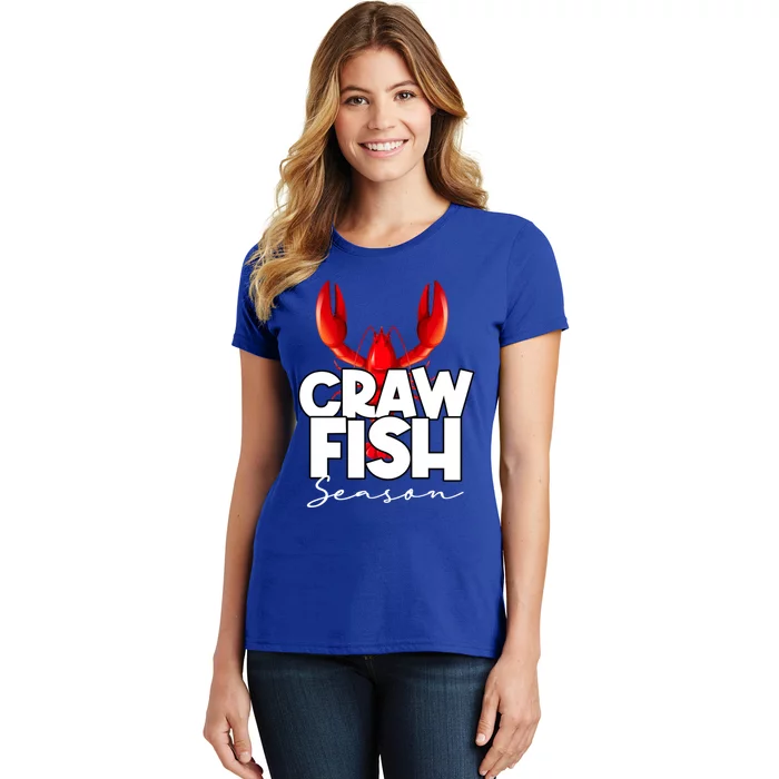 Craw Fish Season Mardi Gras Crawfish Boil Lobster Gift Women's T-Shirt