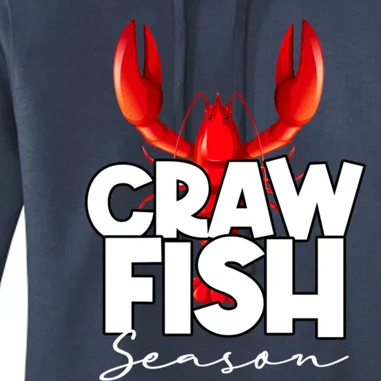 Craw Fish Season Mardi Gras Crawfish Boil Lobster Gift Women's Pullover Hoodie