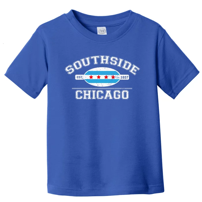 Chicago Flaggift Southside Chicago Gift City Of Chicago Flag Meaningful Gift Toddler T-Shirt