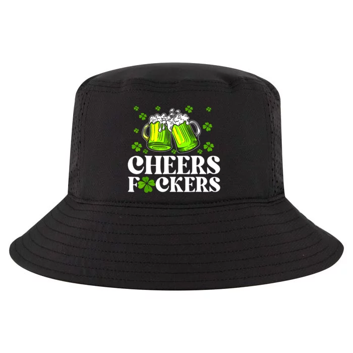 Cheers Fuckers St Patricks Day Funny Beer Drinking Mugs Cool Comfort Performance Bucket Hat