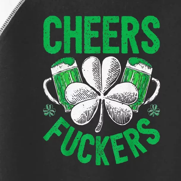 Cheers Fuckers St Patricks Day Beer Drinking Toddler Fine Jersey T-Shirt