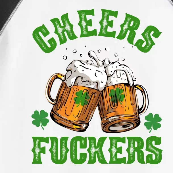 Cheers Fuckers St Patrick's Day Beers Festive Toddler Fine Jersey T-Shirt