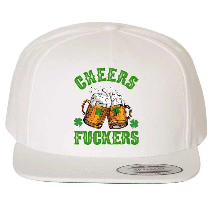 Cheers Fuckers St Patrick's Day Beers Festive Wool Snapback Cap