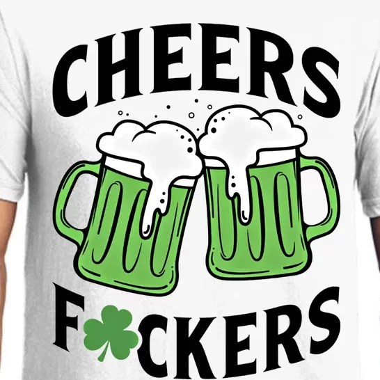 Cheers Fckers St Patricks Day Beer Drinking Funny Gift Pajama Set