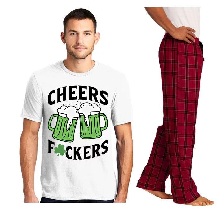 Cheers Fckers St Patricks Day Beer Drinking Funny Gift Pajama Set