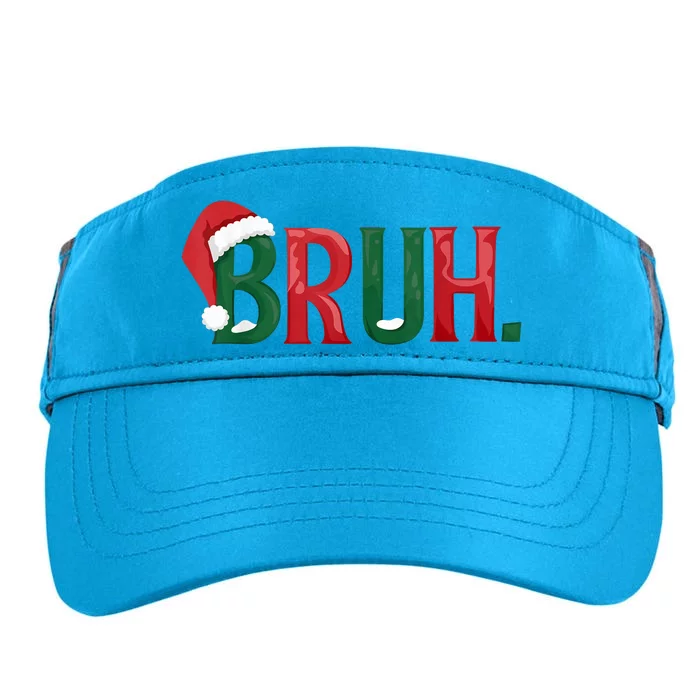 Christmas Funny Saying Bruh Meme Matching Xmas Gift Adult Drive Performance Visor