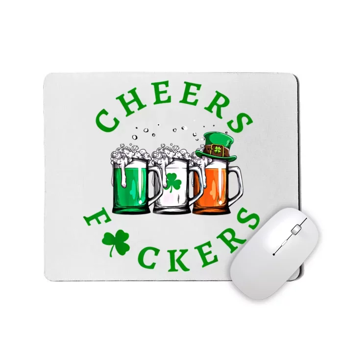 Cheers Fuckers St Patricks Day Ireland Beer Drinking Mugs Gift Mousepad