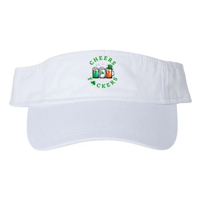 Cheers Fuckers St Patricks Day Ireland Beer Drinking Mugs Gift Valucap Bio-Washed Visor