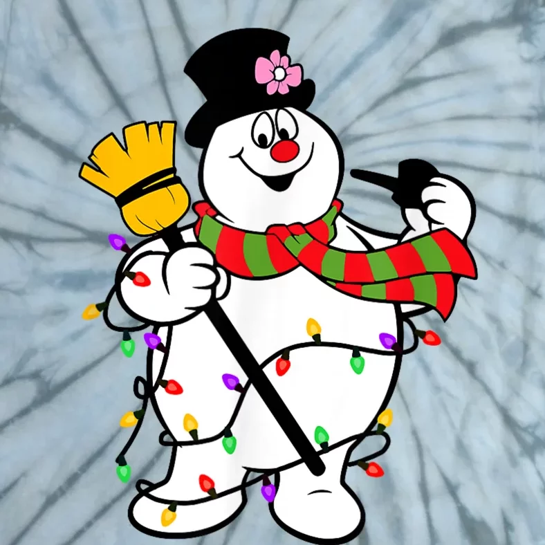 Cute Frosty Snowman Funny Christmas Snowmen Gifts For Family Tie-Dye T-Shirt