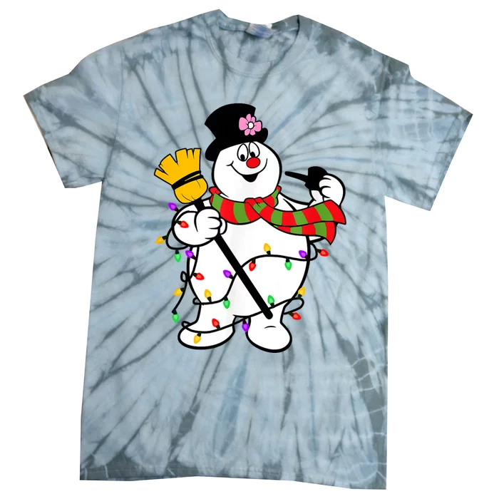 Cute Frosty Snowman Funny Christmas Snowmen Gifts For Family Tie-Dye T-Shirt