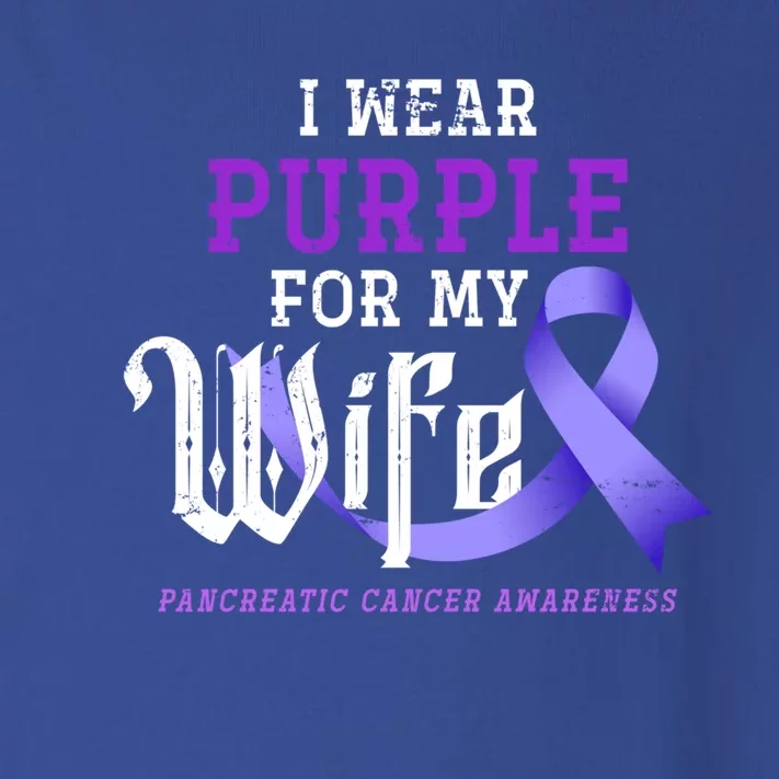 Cancer Fight Support Husband Gift Pancreatic Cancer Funny Gift Toddler Long Sleeve Shirt