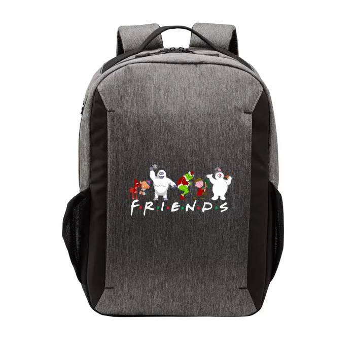 Christmas Friends Santa Rudolph Snowman Family Xmas Vector Backpack