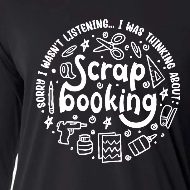 Crafting Funny Saying Hobby Designer Scrapbooking Cooling Performance Long Sleeve Crew