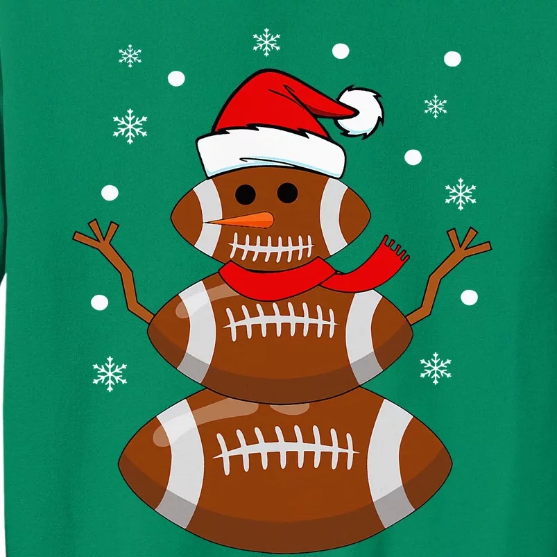 Christmas Football Snowman Football Christmas Sweatshirt